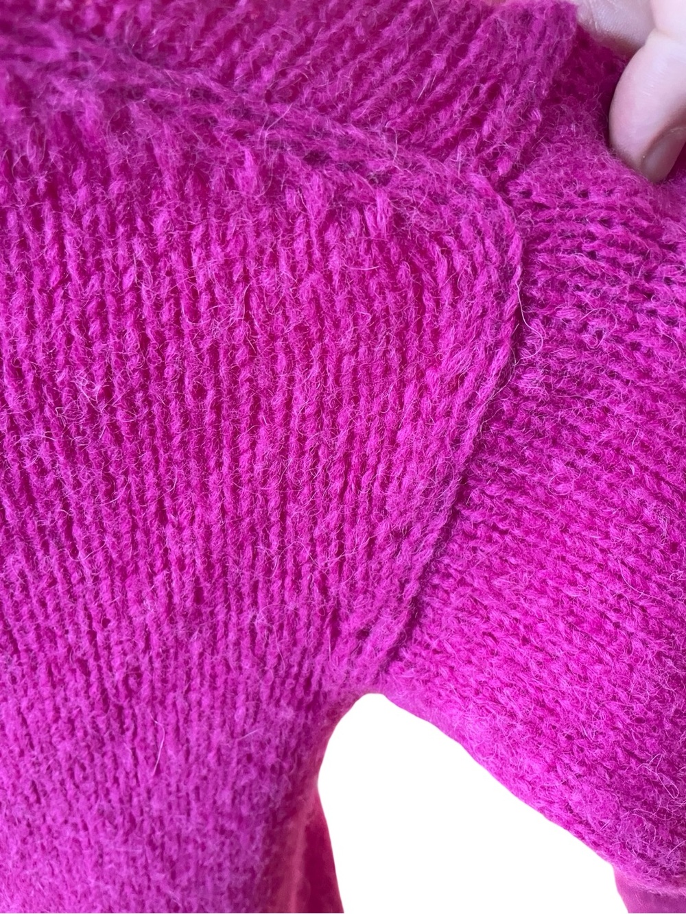 A.L.C. Lynia Fisherman Sweater Electric Pink - Picture 8 of 16
